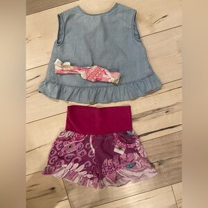 Naartjie pants and head band with Zara open back top